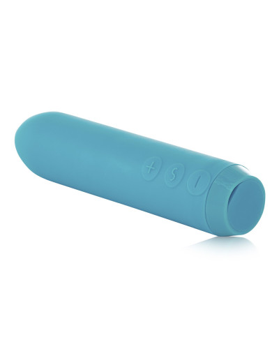 Минивибратор Je Joue - Classic Bullet Vibrator Teal с глубокой вибрацией и фиксацией на палец - Фото №4