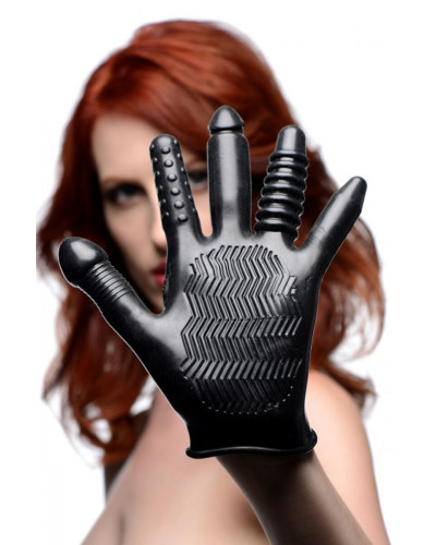 Перчатка с разными текстурами Master Series Pleasure Poker Textured Glove - Фото №4