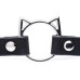 Чокер Master Series Kinky Kitty Ring Slim Choker - Black - Фото №3