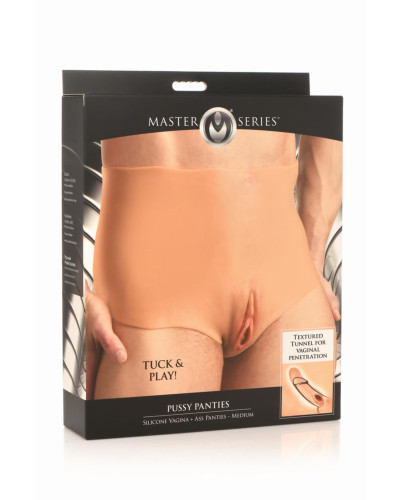 Накладна вагіна Master Series Silicone Vagina + Butt Panties - Medium - Фото №10