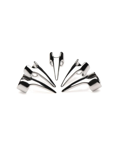 Набор колец с когтями Master Series Five-Piece Sensation Claw Rings - Silver - Фото №2