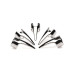 Набор колец с когтями Master Series Five-Piece Sensation Claw Rings - Silver - Фото №2