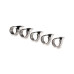 Набор колец с когтями Master Series Five-Piece Sensation Claw Rings - Silver - Фото №4