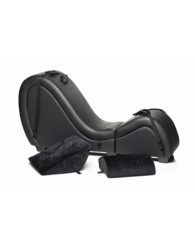 Секс-крісло з подушками Master Series Kinky Sex Lounge with Cushions - Black - Фото №6