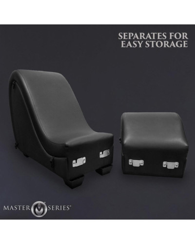 Секс-крісло з подушками Master Series Kinky Sex Lounge with Cushions - Black - Фото №9
