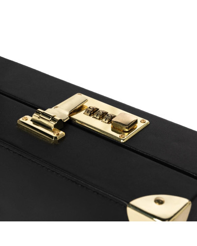 Набір для BDSM Bedroom Fantasies: Bondage Suitcase 13 Pcs - Cow Leather - Фото №4