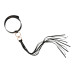 Ошейник с флоггером Rosy Gold - Collar with Flogger - Black - Фото №3