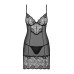 (SALE) Сорочка Obsessive Alluria chemise & thong L/XL - Фото №3