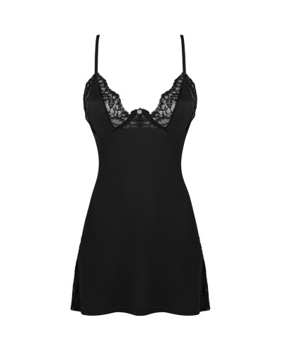 Сорочка Obsessive Bellastia chemise & thong XS/S - Фото №3