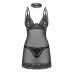 Сорочка Obsessive Donarella chemise & thong XS/S - Фото №3