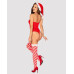 Боді Obsessive Kissmas teddy red S/M - Фото №2