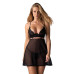 Бэби-долл Obsessive Nutris babydoll & thong M/L - Фото №1