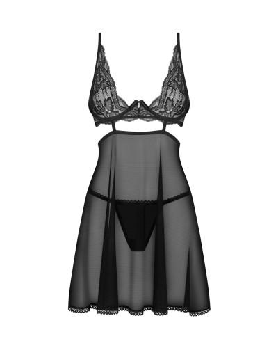 Бэби-долл Obsessive Nutris babydoll & thong M/L - Фото №3