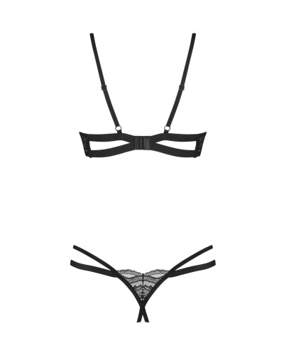Комплект Obsessive Nutris 2-pcs crotchless set XL/2XL - Фото №4