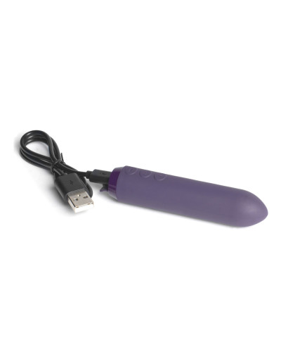 Мінівібратор Je Joue - Classic Bullet Vibrator Purple з глибокою вібрацією і фіксацією на палець - Фото №6