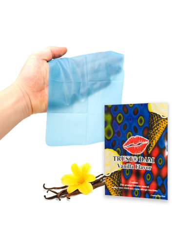 Латексна серветка Latex Dental Dams Vanilla 1 шт - Фото №1
