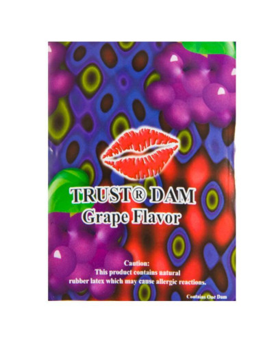 Латексна серветка Latex Dental Dams Grape 1 шт - Фото №2