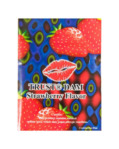 Латексная салфетка Latex Dental Dams Strawberry 1 шт - Фото №2