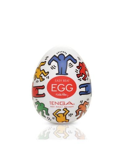 Мастурбатор-яйце Tenga Keith Haring Egg Dance - Фото №1