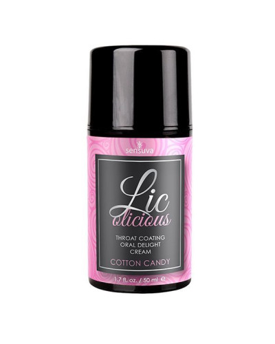 Гель для мінету Sensuva Lic-o-licious Cotton Candy (50 мл), оліїстий, без цукру - Фото №1