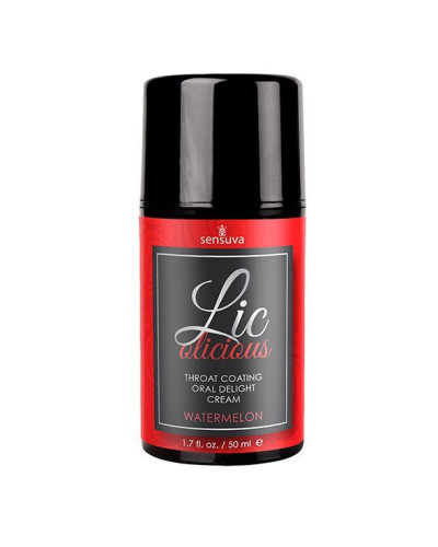 Гель для мінету Sensuva Lic-o-licious Watermelon (50 мл), оліїстий, без цукру - Фото №1
