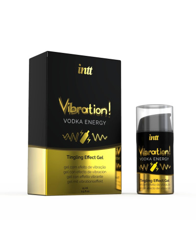 Жидкий вибратор Intt Vibration Vodka (15 мл), густой гель, очень вкусный, действует до 30 минут - Фото №1