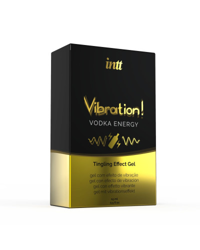Жидкий вибратор Intt Vibration Vodka (15 мл), густой гель, очень вкусный, действует до 30 минут - Фото №3