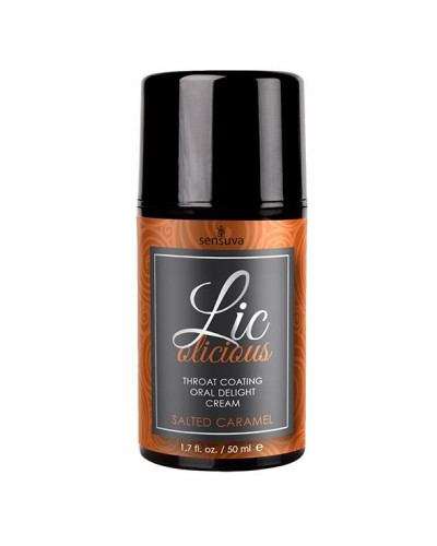 Гель для минета Sensuva Lic-o-licious Salted Caramel (50 мл), маслянистый, без сахара - Фото №1