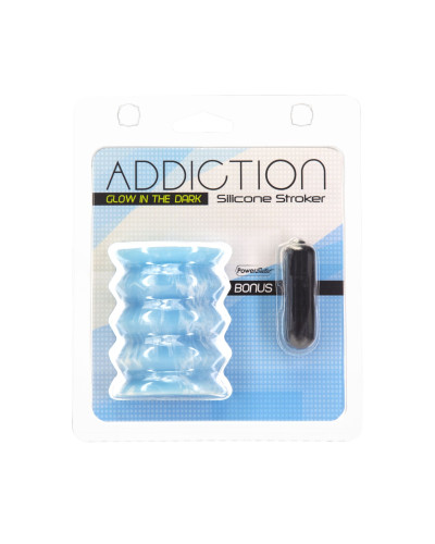 Мастурбатор ADDICTION Silicone Reversible Stroker – Glow in the Dark - Фото №10