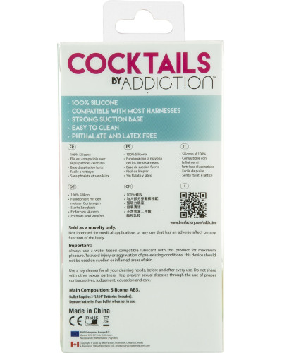Фаллоимитатор на присоске Cocktails by Addiction – Peach Bellini - Фото №8