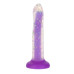 Фалоімітатор, що світиться в темряві, ADDICTION Rave 8″, Glow in the Dark Dildo Purple Confetti, 20,3 см - Фото №2