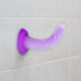 Фалоімітатор, що світиться в темряві, ADDICTION Rave 8″, Glow in the Dark Dildo Purple Confetti, 20,3 см - Фото №9