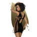 Мини-платье с сюрреалистическим узором Penthouse - Juicy Poison Black XL - Фото №2
