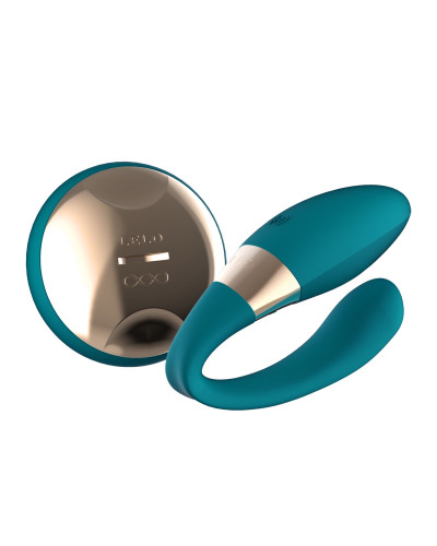 Вібратор для пар LELO Tiani Duo Ocean Blue, 2 мотори, пульт ДК - Фото №1