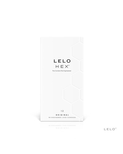 Презервативи LELO HEX Condoms Original 12 Pack, тонкі та суперміцні - Фото №1