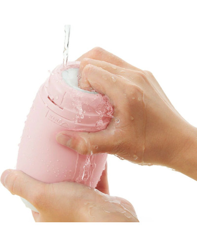 Мастурбатор TENGA PUFFY Strawberry Pink, ультрам’який матеріал, багаторазовий, наскрізний - Фото №7