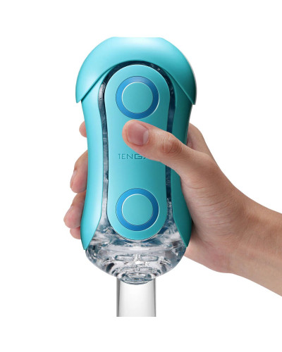 Мастурбатор Tenga Flip Orb — Ocean Blue, з можливістю зміни тиску та стимулювальними кульками всередині - Фото №7