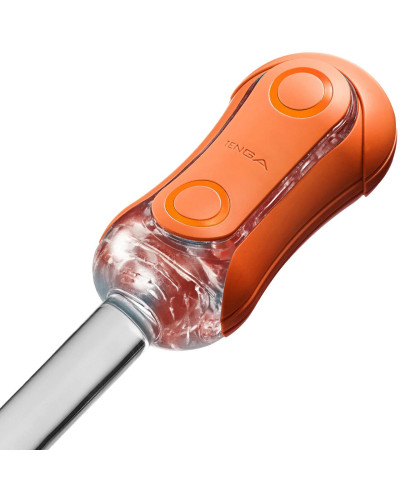 Мастурбатор Tenga Flip Orb — Sunset Orange, з можливістю зміни тиску та стимулювальними кульками всередині - Фото №10