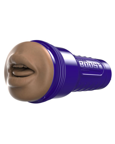 Мастурбатор-ротик Fleshlight Boost Blow Medium Dark Flesh, плаваючі кільця Turbo Tech - Фото №4