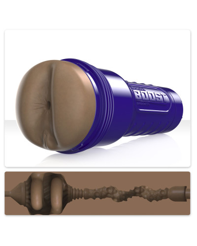 Мастурбатор-попка Fleshlight Boost Blast Female Medium Dark Flesh, плаваючі кільця Turbo Tech - Фото №1