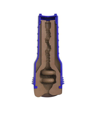 Мастурбатор-попка Fleshlight Boost Blast Female Medium Dark Flesh, плаваючі кільця Turbo Tech - Фото №5