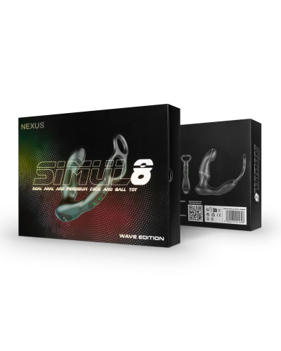 Стимулятор простаты Nexus SIMUL8 Wave Edition с эрекционным кольцом - Фото №7