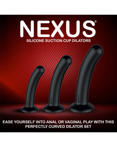 Набір дилдо Nexus Dilating Set (17см, 15см, 12,5см) - Фото №7