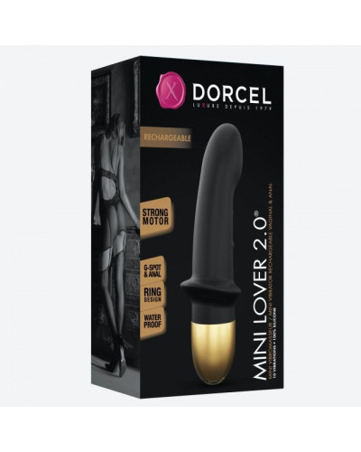 Вібратор Dorcel Mini Lover Black 2.0 перезаряджуваний, для точки G і масажу простати - Фото №4