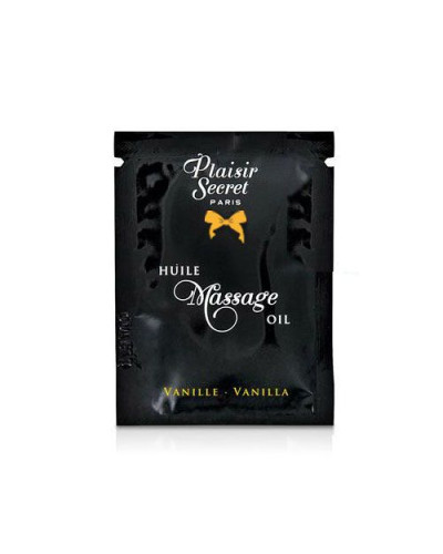 Пробник масажної олії Plaisirs Secrets Vanilla (3 мл) - Фото №1