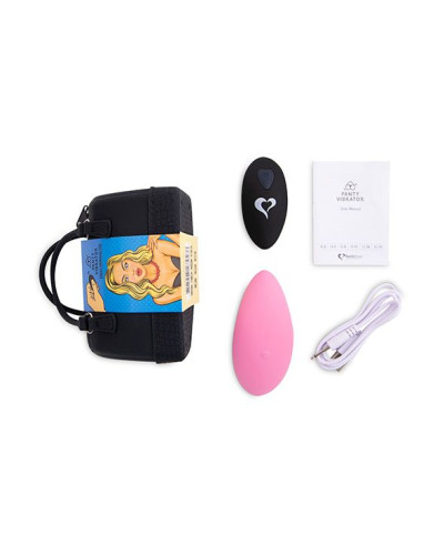 Вібратор в трусики FeelzToys Panty Vibrator Pink з пультом ДК, 6 режимів роботи, сумочка-чохол - Фото №6