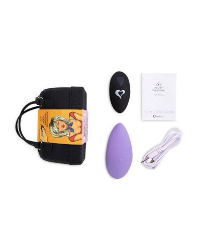 Вібратор в трусики FeelzToys Panty Vibrator Purple з пультом ДК, 6 режимів роботи, сумочка-чохол - Фото №6