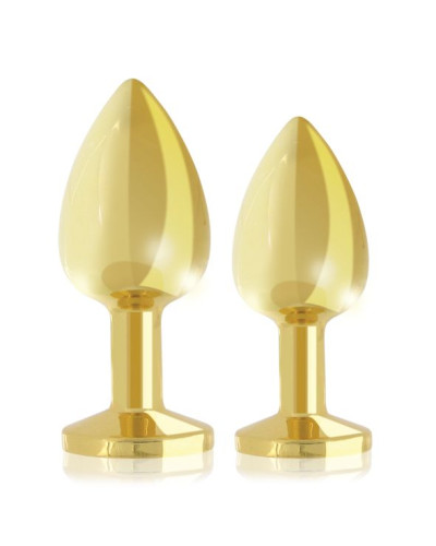 Набір металевих анальних пробок із кристалом RIANNE S – Booty Plug Luxury Set, діаметр 3 та 3,5 см - Фото №4