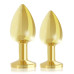 Набір металевих анальних пробок із кристалом RIANNE S – Booty Plug Luxury Set, діаметр 3 та 3,5 см - Фото №4