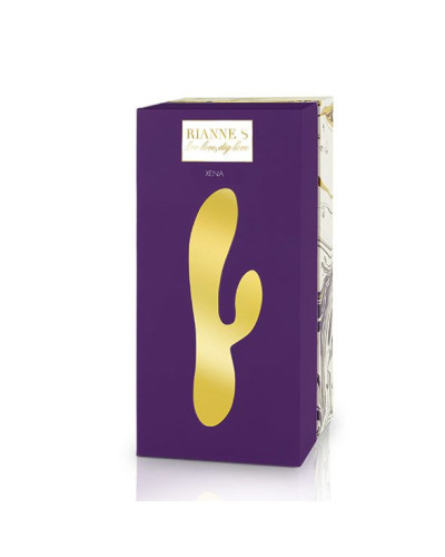 Вібратор-кролик Rianne S: Xena Purple/Lilac, 10 режимів, медичний силікон, подарункове паковання - Фото №2